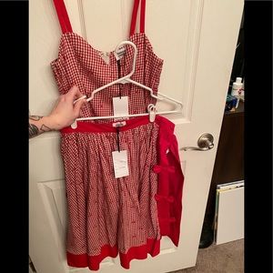 Unique Vintage Romper & Skirt